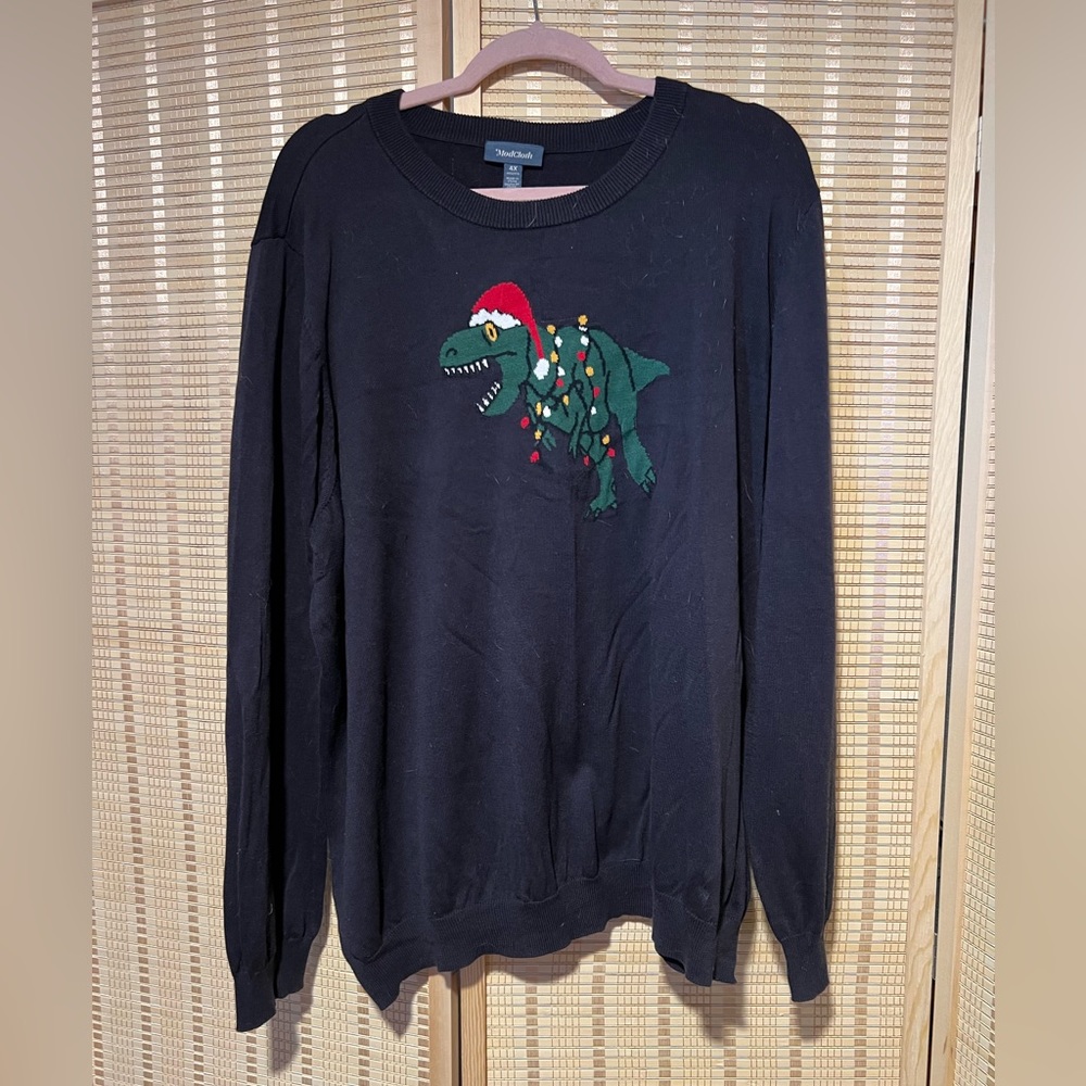 Christmas Dinosaur Sweater
